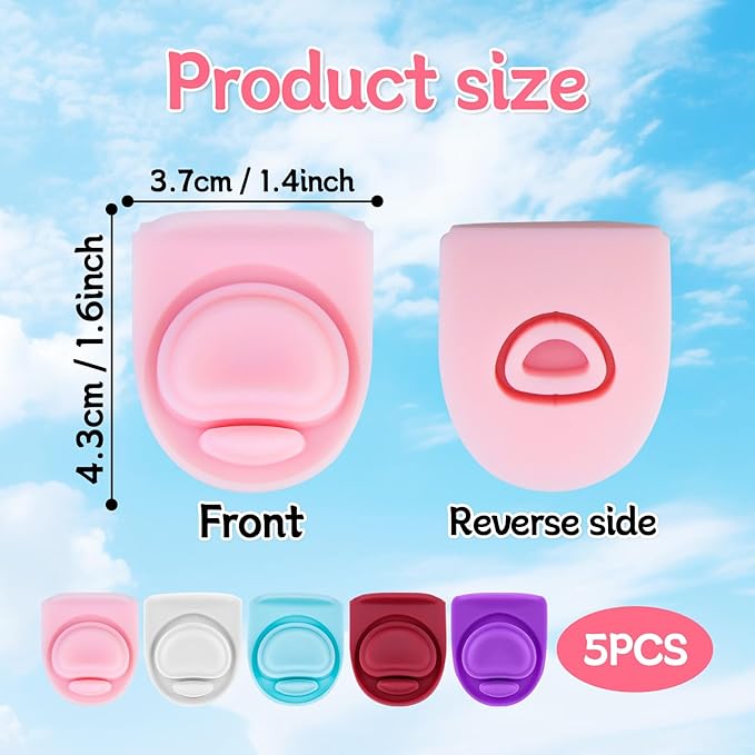 5 Pcs Replacement Seal Stopper Compatible with Owala FreeSip 16oz 32oz,Bottle Top Gasket Lid for Owala 16/19/24/32/40oz Seal Mouth Cap Silicone Stopper Parts Insert Accessories（5 colors 6）