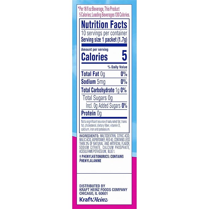 Crystal Light On The Go Raspberry Ice, 10-Packet Boxes (Pack of 4)