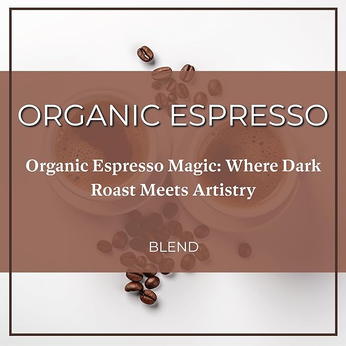 San Diego Coffee Organic Espresso, Dark Roast, Ground Coffee, 16-Ounce Bags (Pack of 2) Café molido tostado