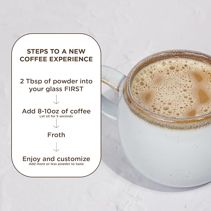 Laird Superfood Non-Dairy Coffee Creamer Mocha, Shelf-Stable Superfood Non-Dairy Powder Creamer, Gluten Free, Non-GMO, Vegan, 16 oz. Bag, Pack of 2