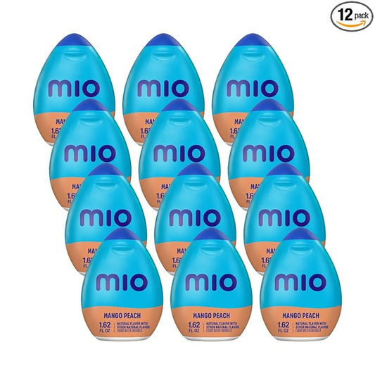 Mio Liquid Water Enhancer, Mango Peach, 1.62 OZ, 12-Pack