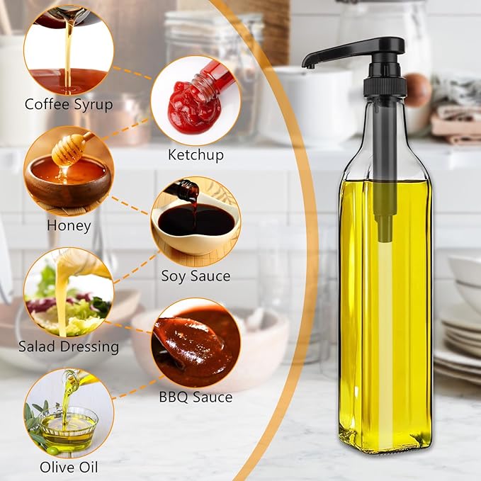 CYEAH 30 Pcs Syrup Pumps, Black Pump Coffee Syrup Pump Dispenser, Black Cherry Juice Bottle Pumps Soda Can Pump Fits 750ml Bottles for Coffee Syrups - Flavorings Bottles