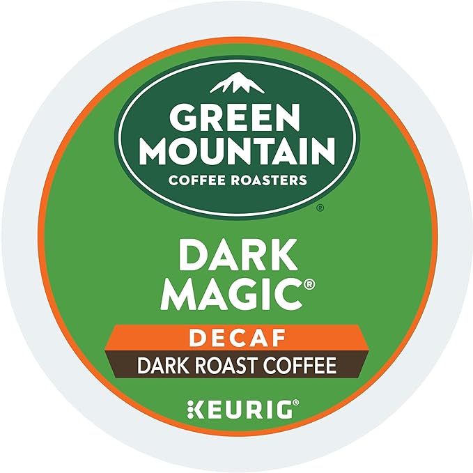Green Mountain Coffee Roasters Dark Magic Decaf Keurig Single-Serve K-Cup pods, Dark Roast Coffee, 72 Count