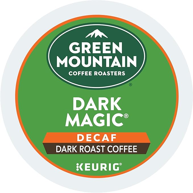 Green Mountain Coffee, Dark Magic Decaf, Single-Serve Keurig K-Cup Pods, Dark Roast, 48 Count (2 Boxes of 24 Pods)