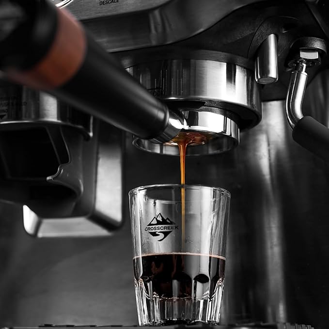 54mm Espresso Bottomless Portafilter with 3 Ear | Stainless Steel Basket and Black Aluminum Alloy Handle | Fits 54mm Breville/Sage Barista Espresso Machine | Espresso Accessories
