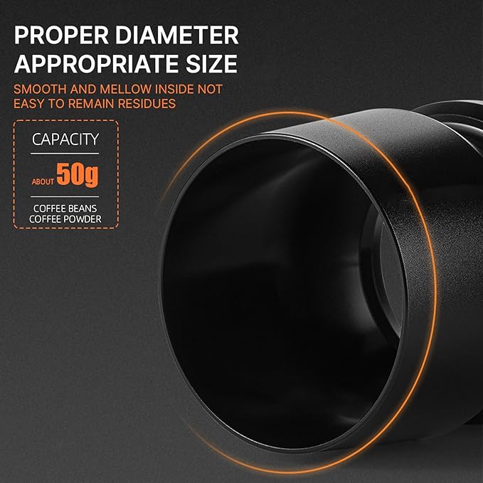 Aluminium Alloy Coffee Dosing Cup with Distribution Tool, Coffee Powder Receiver, Blinds Shaker for Portafilter