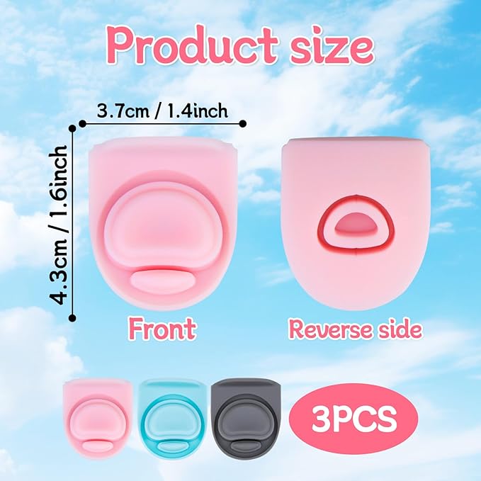 3pcs Replacement Rubber Stopper Seal Compatible with Owala FreeSip 24oz 32oz,Water Bottle Lid Cap Silicone Seal Parts for Owala 16/19/24/32/40oz Spout Gasket Mouthpiece Piece Accessories B3S5