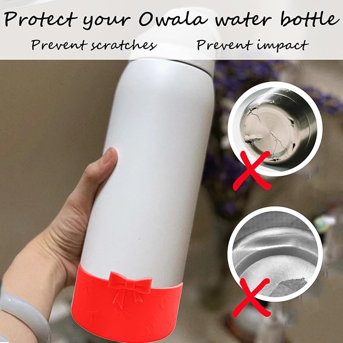 Silicone Bow Boot Water Bottles Accessories for Owala 32 oz WaterBottles