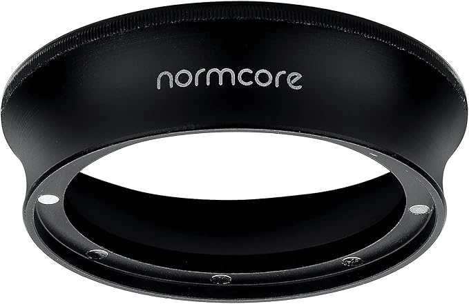 Normcore 51mm Magnetic Dosing Funnel, Espresso Dosing Ring, 18mm Anodized Aluminum with 8 Neodymium Magnets Compatible with 51mm Delonghi Decica Portafilter, Black