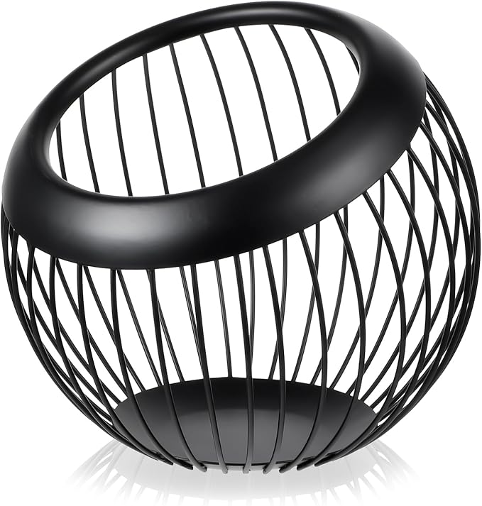 Coffee Pod Holders for Counter, Large Capacity Metal KCups Espresso Pod Keuring Kcup Storage Capsure Baskets, Coffee Bar Organizer Espresso Capsule Storage Bar Station Accessories (Black)