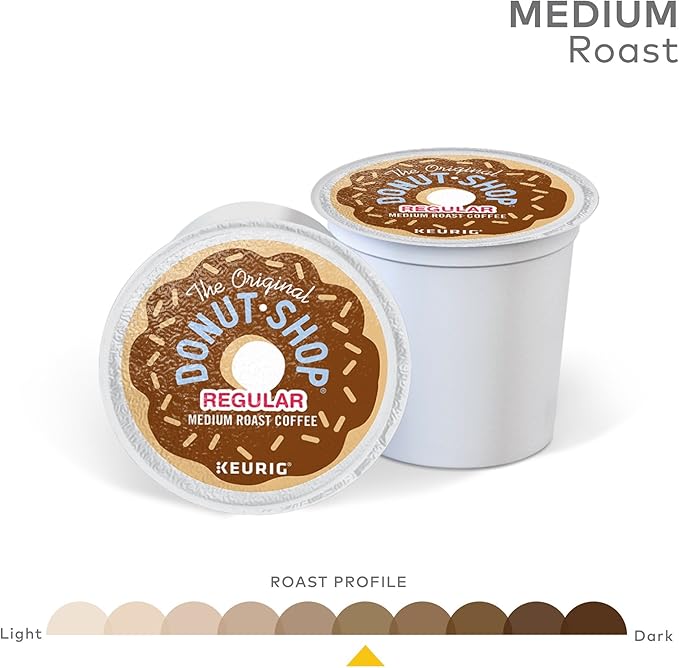 Keurig K-Mini Single Serve Coffee Maker with Donut Shop Coffee Pods, 32 count