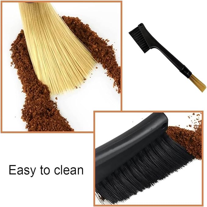 Coffee Machine Cleaning Brush, Detachable Dusting Bar Espresso Machine Grinder Cleaning Brush, Two Head Brush Accessories for Bean Grain Coffee Tool Tabletop Simple Barista Home Kitchen Dual Purpose