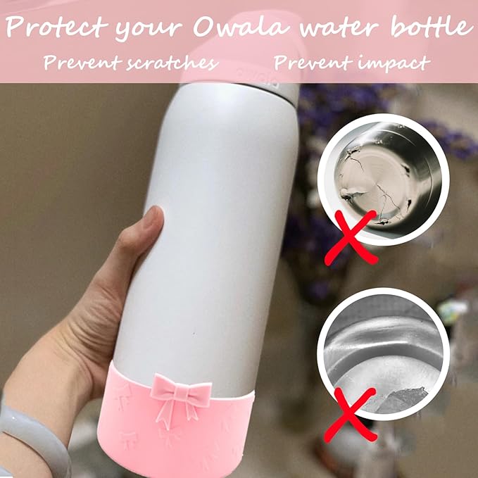 Silicone Bow Boot Water Bottles Accessories for Owala 32 oz WaterBottles