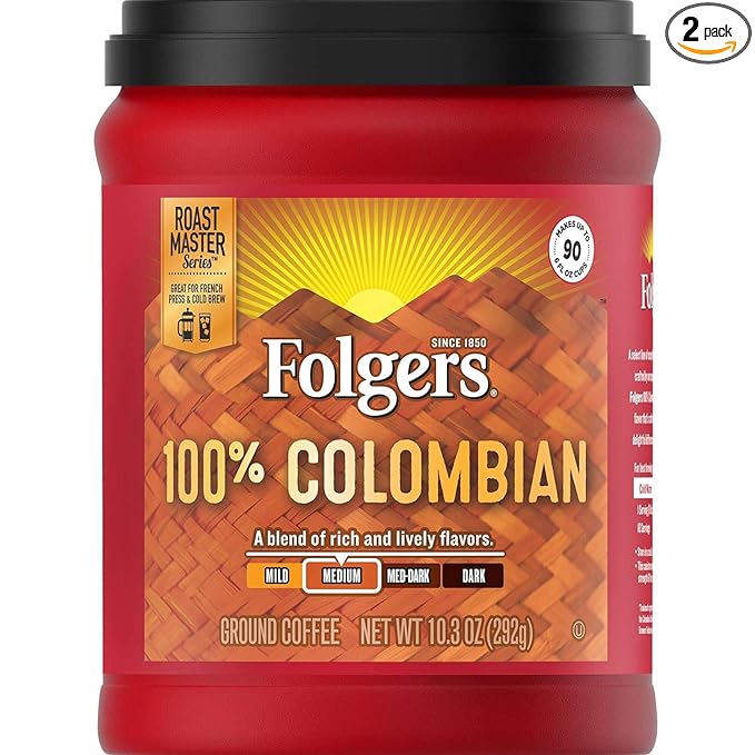 Folgers 100% Colombian Coffee 10.3 (2 Pack)