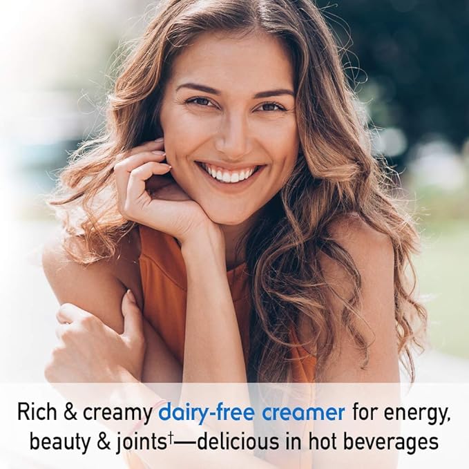 Garden of Life Grass Fed Collagen Creamer Powder - Creamy Vanilla, 12 Servings, Powder for Coffee Energy Beauty Joints, Collagen Peptides with Coconut MCTs, Keto Protein Supplements