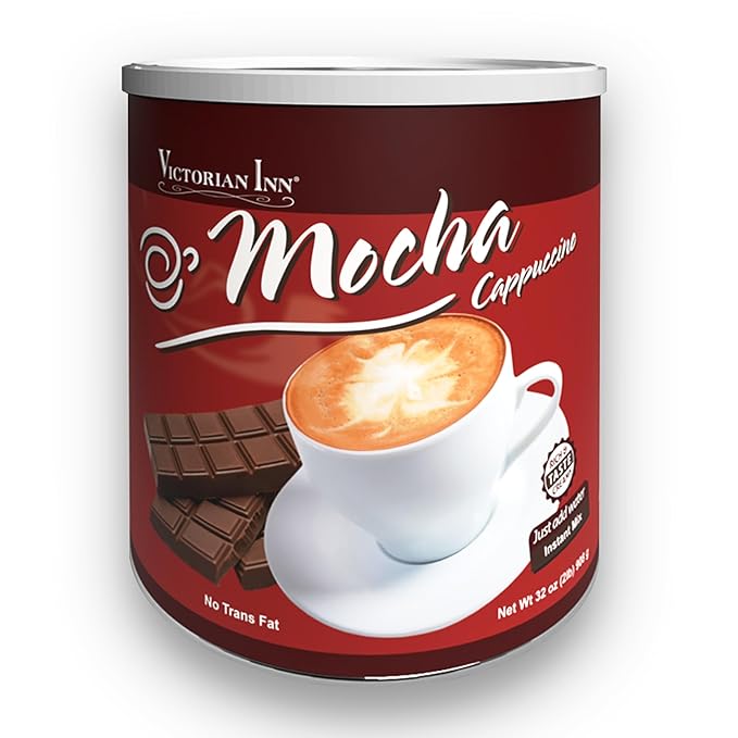 Victorian Inn Instant Cappuccino - Mocha Flavor - Rich & Velvety Coffee Mix - Perfect Hot, Cold, or Blended - Ideal as Coffee Creamer - 2 Pound (Pack of 1)
