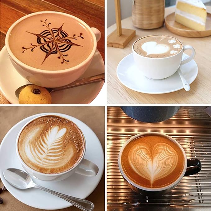 Nicunom Milk Frothing Pitcher 32oz, 304 Stainless Steel Steaming Pitchers 900ml Milk Frother Cup with Art Pen, Espresso Cappuccino Latte Art Barista Coffee Accessories