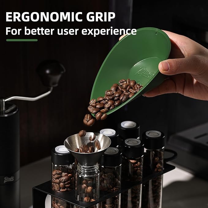 Bincoo Coffee Bean Dosing Cup, 2 Pack Dosing Tray Dosing Measuring Cup, Precise Coffee Measuring Tray for Grounds,Loose Leaf Tea, Spices, Hold about 30g