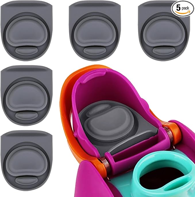 5 Pcs Replacement Rubber Seal Stopper Compatible with Owala FreeSip,Water Bottle Top Gasket Lid for Owala 16/19/24/32/40oz Bottle Mouth Cap Silicone Stoppers Parts Insert Accessories 5PB-A3