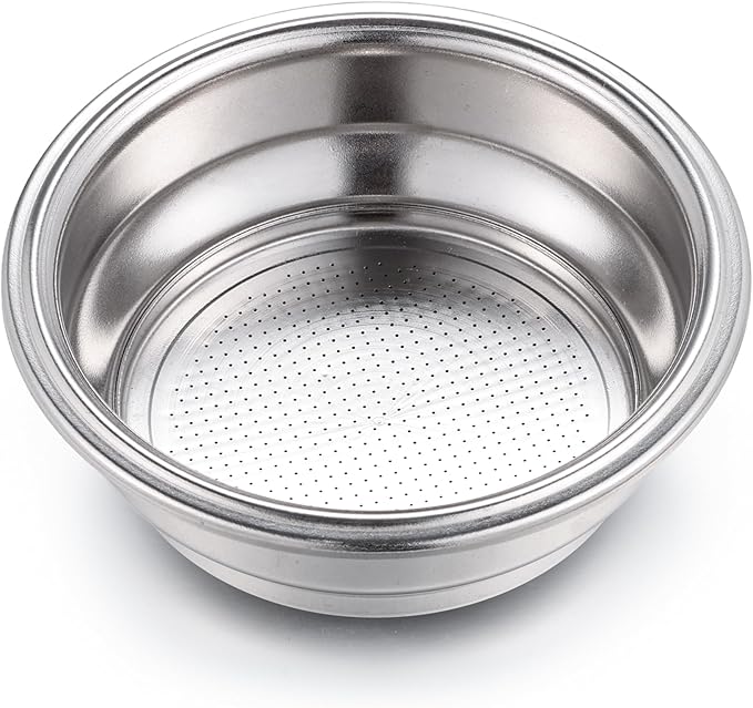 58mm Dual Wall Filter Basket Compatible with Calphalon Temp IQ/Kitchenaid KES6403 for Breville Barista Mini/Max Coffee Machine - Dual Wall Filter Basket - 2 Cup Pressurized basket