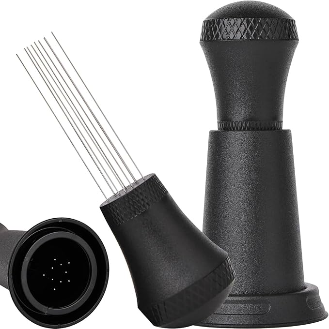 WDT Espresso Distribution Tool Kit, 0.35mm 10 Stainless Steel Needles, One-Piece Molded for Strength and Durability