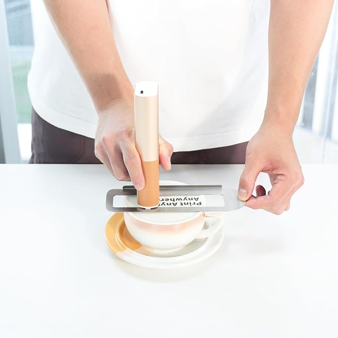 LLRH Latte Art Food PrintPen DIY Image for Coffee Beer Cocktails Macaron Cookie, Bluetooth, for Home, Small Shops (Brown)