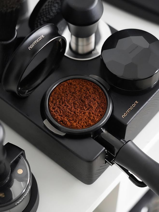 Normcore 51mm Planetary Needle Distributor Tool V3, Espresso WDT Tool with Magnetic Base, Adjustable Depth Coffee Stirrer for Precision Puck Prep, Black