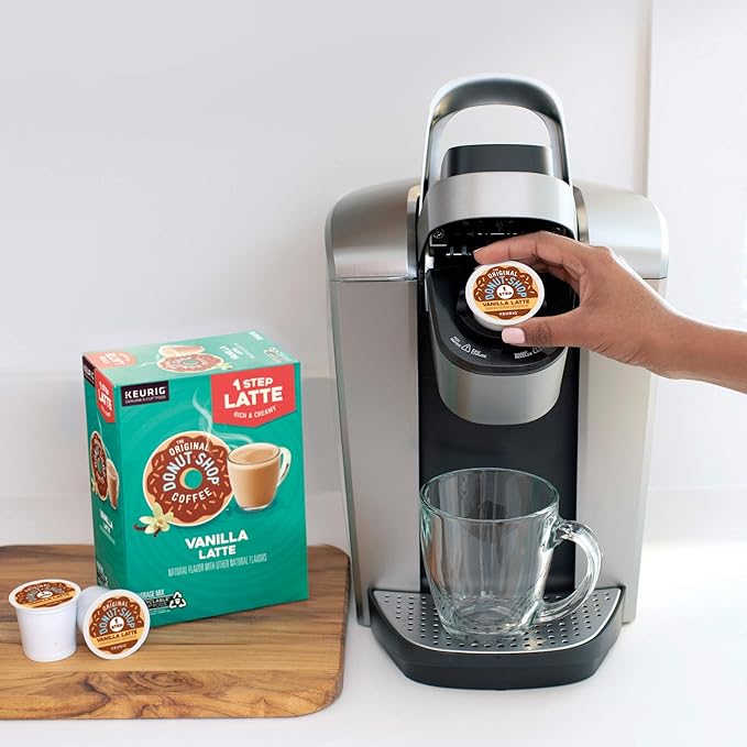 The Original Donut Shop Vanilla Latte,-Serve Keurig K-Cup Pods,Flavored Coffee,20 Count (Pack of 2)