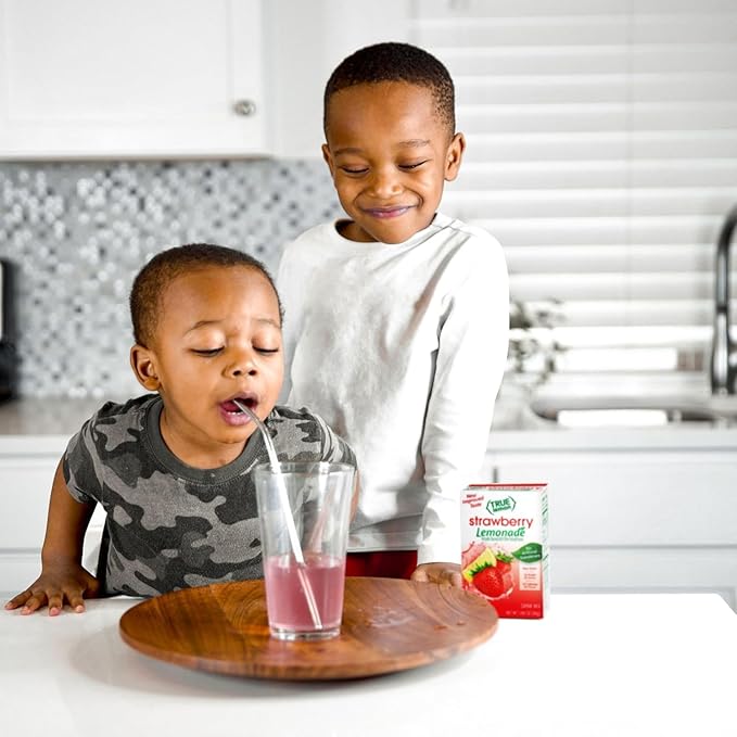 True Lemon Strawberry Lemonade 30ct (Pack of 1) - Drink Mix - No Artificial Sweeteners, Low Calorie - Powdered Drink Mixes & Flavors - Water Flavor Packets & Water Enhancer with Stevia