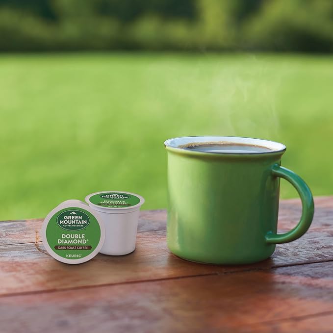 Green Mountain Coffee Roasters Double Diamond Keurig Single-Serve K-Cup pods, Dark Roast Coffee, 72 Count