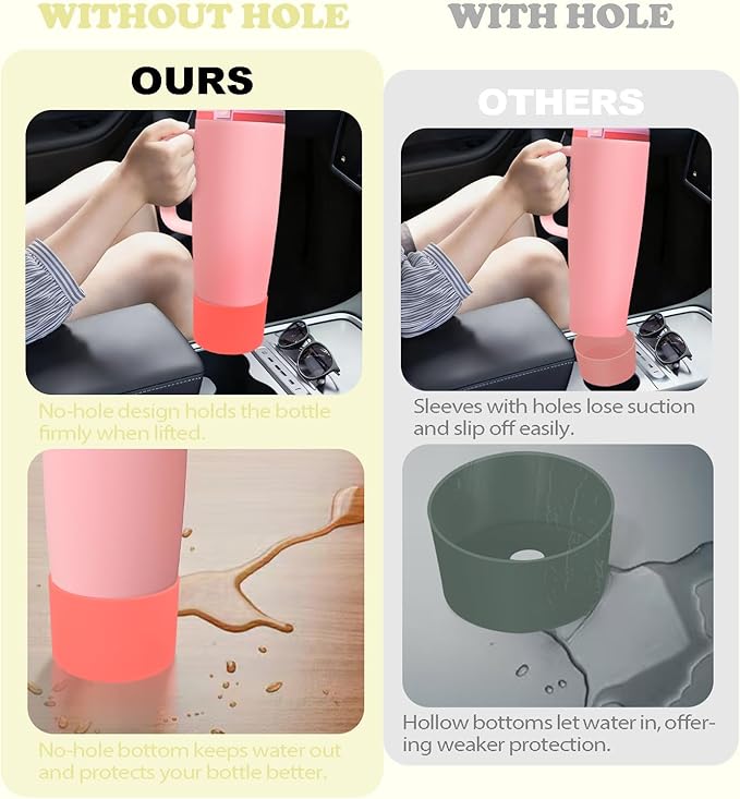 Silicone Boot for Owala 30oz & 40oz FreeSip Sway Bottles & Tumblers - Non-Slip, Scratch-Resistant, Stability Enhancer, Available in 12 Colors (Opal Dream Yellow)