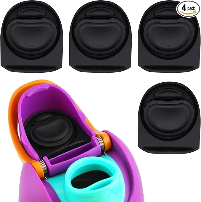 4pcs Replacement Stopper Seal Compatible with Owala FreeSip 24oz 32oz,Water Bottle Lid Insert Cap Silicone Seal Parts for Owala 16/19/24/32/40oz Spout Gasket Mouth piece Accessories F6