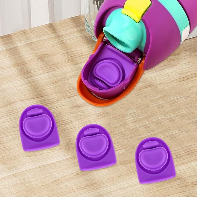 3pcs Replacement Silicone Stopper Seal Compatible with Owala FreeSip 24oz 32oz,Water Bottle Lid Cap Rubber Seal Parts for Owala 16/19/24/32/40oz Spout Gasket Mouthpiece Piece Accessories B3S6