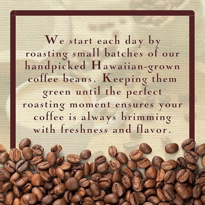 Ka'u Coffee Mill Washed Medium Roast Whole Bean - Bright Aroma - Plum & Citrus Notes - Handpicked & Washed Processed Hawaii Grown Arabica Beans - Gourmet Premium Small Batch - 16oz
