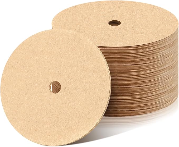 400Pcs Percolator Coffee Filters, 3.75in Unbleached Coffee Filter, Natural Disposable Disc Coffee Filters for Percolator Coffee Pot, Coffee Filter for Home Office Camping Use