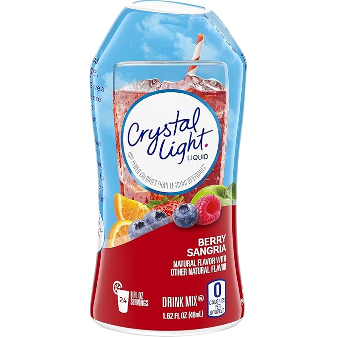 Crystal Light Liquid Water Enhancer Variety Pack – Mango Passionfruit, Tropical Coconut & Berry Sangria Sugar-Free Drink Mix (1.62 fl oz, 1 Ea.) (Variety Pack)