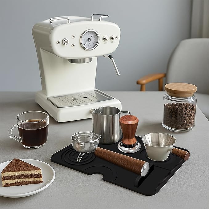 53mm Espresso Accessories Kit Spring Loaded Calibrated Espresso Tamper Espresso Tamping Mat Wdt Tool Dosing Funnel Set Coffee Tamper Espresso Machine Accessories for 53 mm Portafilter Barista Tool