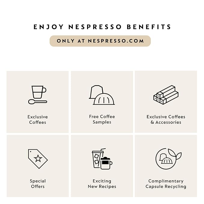 Nespresso Capsules Vertuo, Golden Caramel, Medium Roast Coffee, 30 Count Coffee Pods, Brews 7.8oz.