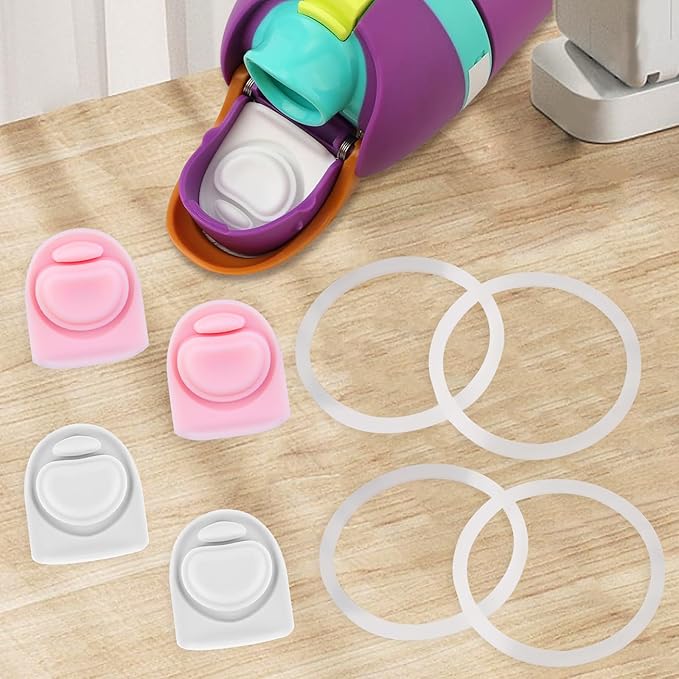 4 Sets Replacement Seal Gasket Stoppers for Owala Freesip Cap Mouth,Silicone O Sealing Ring Parts Water Bottle Top Lid Accessories for Owala Freesip 16/19/24/32/40oz 4p1-a05