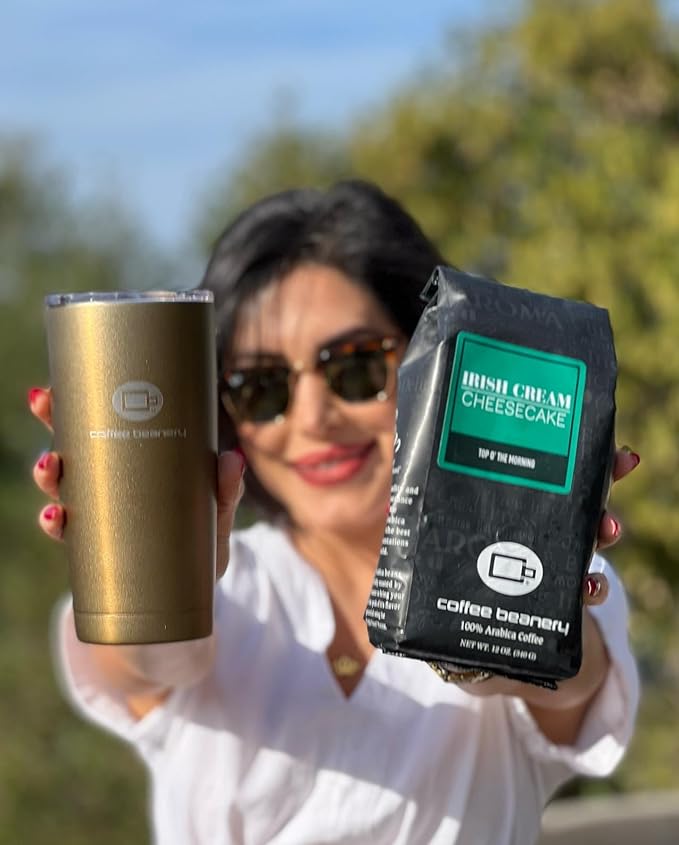 Irish Cream Cheesecake Flavored Coffee, Specialty Arabica Coffee, Medium Roast, 12 ounce, Automatic Drip (Ground)