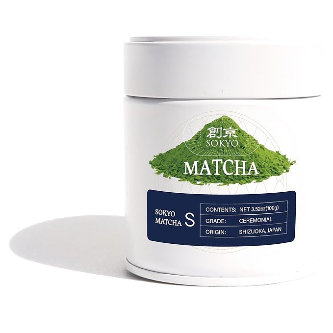 SOKYO ceremonial matcha powder series powdered green tea Japanese matcha (1.05oz / 30g, Shizuoka Ceremonial S)