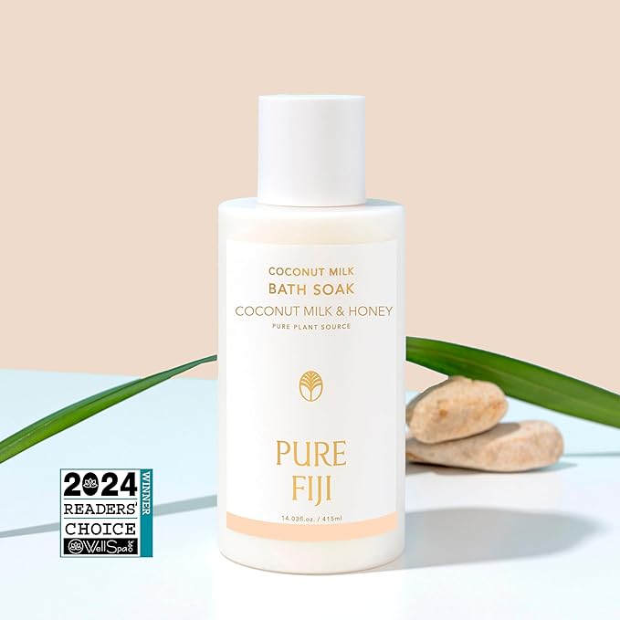 Pure Fiji Coconut Milk Bath Soak, Mango (14oz/415ml)