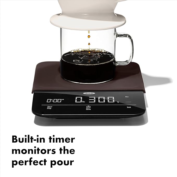 OXO Brew 6 Lb. Precision Coffee Scale with Timer, Black
