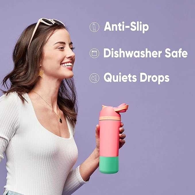 Owala Silicone Boot Accessory for Stainless Steel Water Bottles, Anti-Slip Dent Protective Sleeve, Protects FreeSip, (Color), Made (Oz) Water Bottle