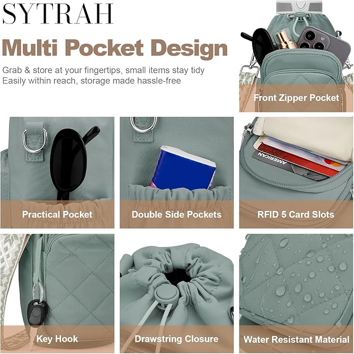 Water Bottle Bag Crossbody，Insulated Water Bottle Purse Crossbody Water Bottle Holder with Strap 40 oz