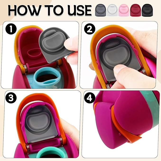 5pcs Replacement Stopper Seal Compatible with Owala FreeSip 24oz 32oz,Water Bottle Lid Insert Cap Rubber Seal Parts for Owala 16/19/24/32/40oz Spout Gasket Mouth piece Accessories F8