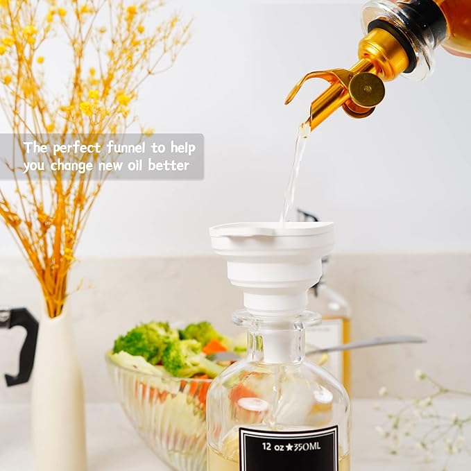 Lubise 4 Pcs Olive Oil Dispenser Bottle Spout, Speed Liquor Pour Spout with Flip Top, Stainless Steel Auto Pour Spouts for Liquor Bottles, Oil Bottles, Vinegar, Syrup and Other Liquid Bottles Gold