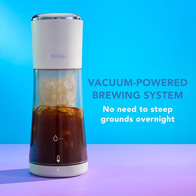 Mr. Coffee® Express Cold Brew Coffee Maker, 10-Minute Cold Brew Coffee Machine, Oat Milk