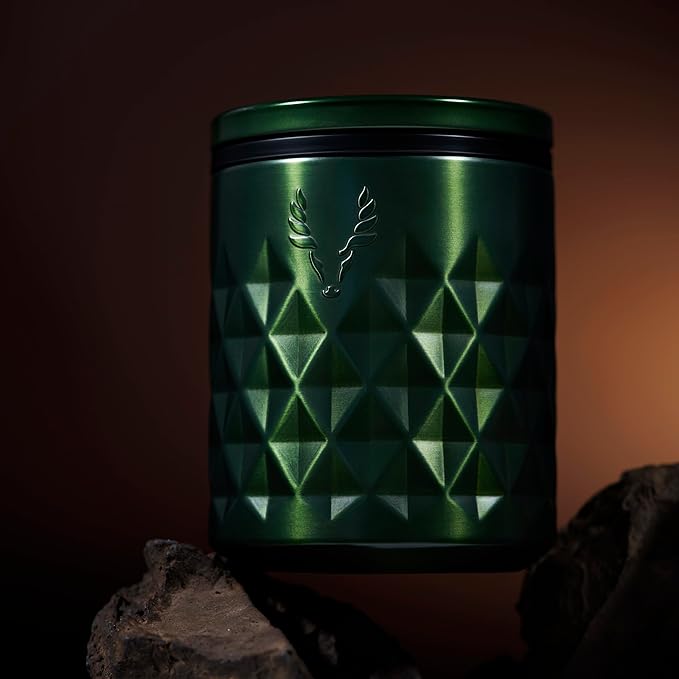 Viski Paragon Cocktail Tumbler Insulated Cocktail Cup, Insulated Rocks Tumbler, Ceramic Lined Stainless Steel Whiskey Glass Green Satin 12oz Set of 1
