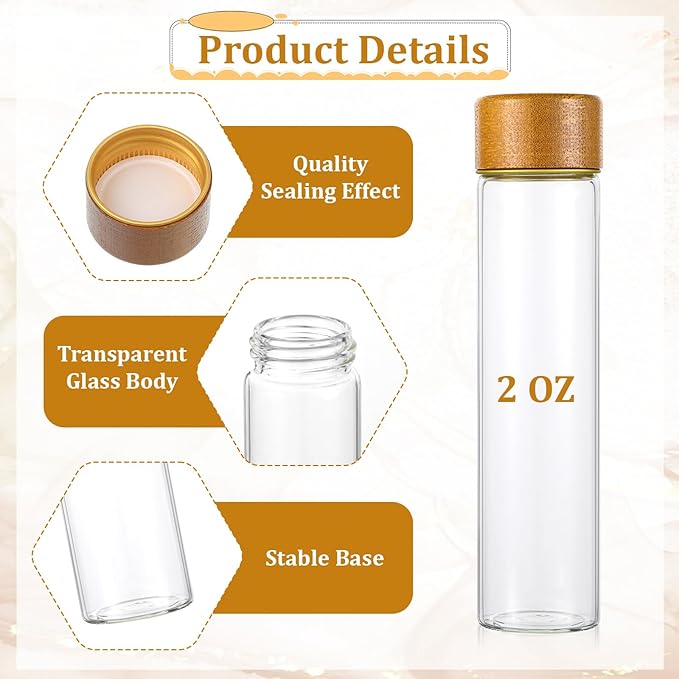 12 Pack Single Dose Coffee Bean Storage Tubes with Wooden Stand, Coffee Bean Cellar Container with Walnut Solid Wood Base, Espresso Beans Canisters Set (2 OZ)